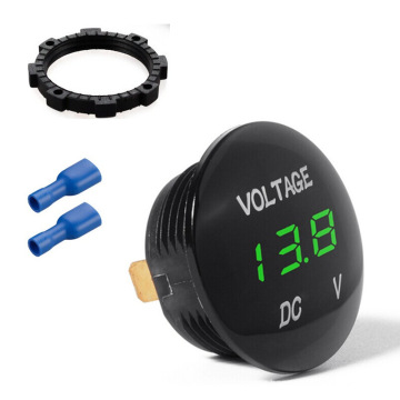 Universal Digital Display Voltmeter Waterproof Voltage Meter LED for DC 12V-24V Car Motorcycle Auto Truck Volt Tacho Gauge